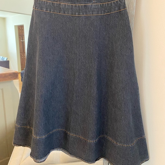 Bisou Bisou Michele Bohbot, 2, Y2K halter neck fit & flare denim fitted dress :) - Picture 3 of 7